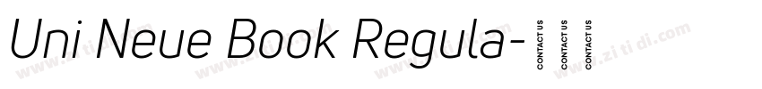 Uni Neue Book Regula字体转换